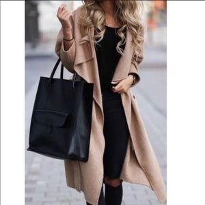 Lookbook Store Camel Long Coat - 6